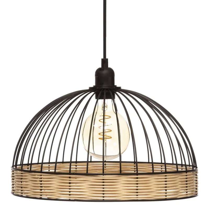 Lampa Wisząca Suwa Black 35 cm Ażurowy