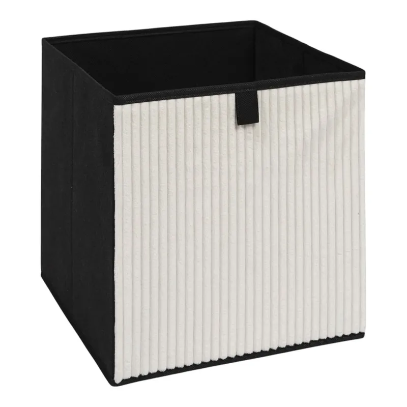 Pojemnik Corduroy Box 30x30 cm - Kremowy