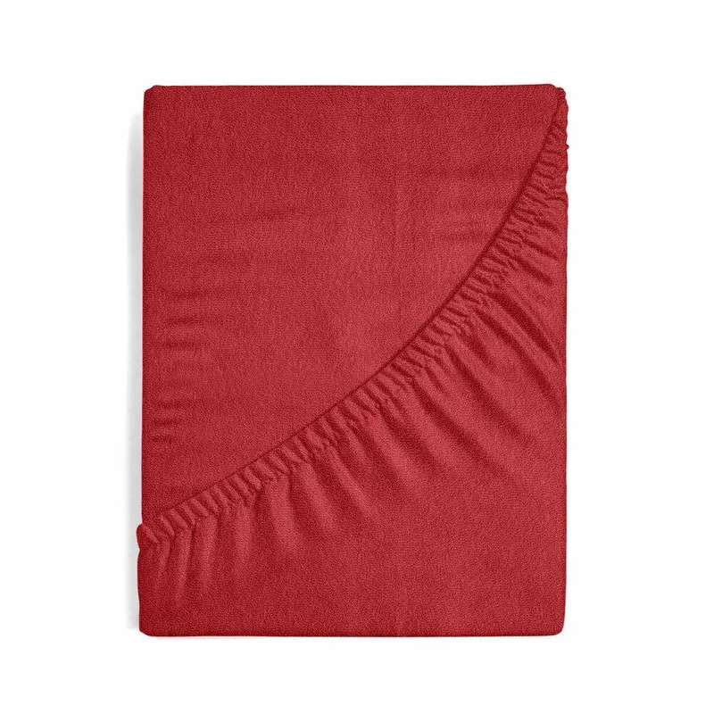 Prześcieradło FROTTE 160x200 x - Czerwone
