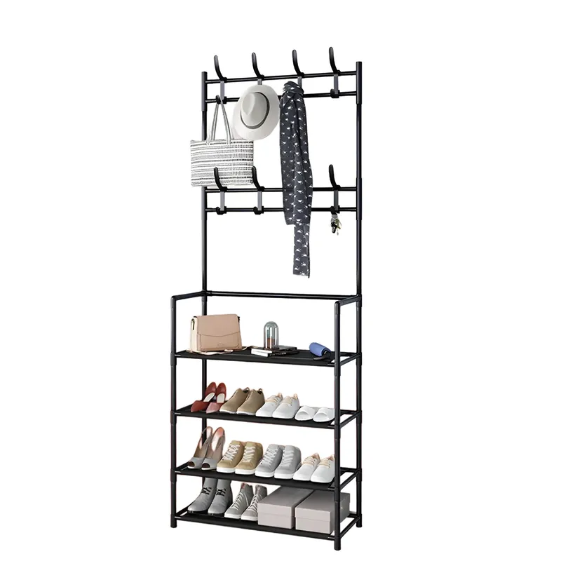 Stojak Wieszak Metalowy Półka Na Ubrania Buty Loft