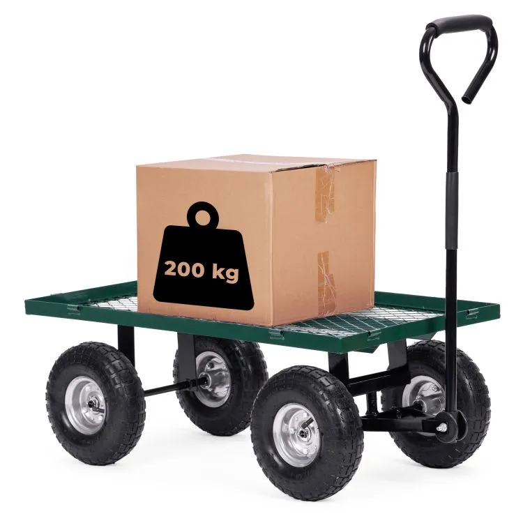 Wózek Transportowy Ogrodowy 200 kg Otwierane Burty