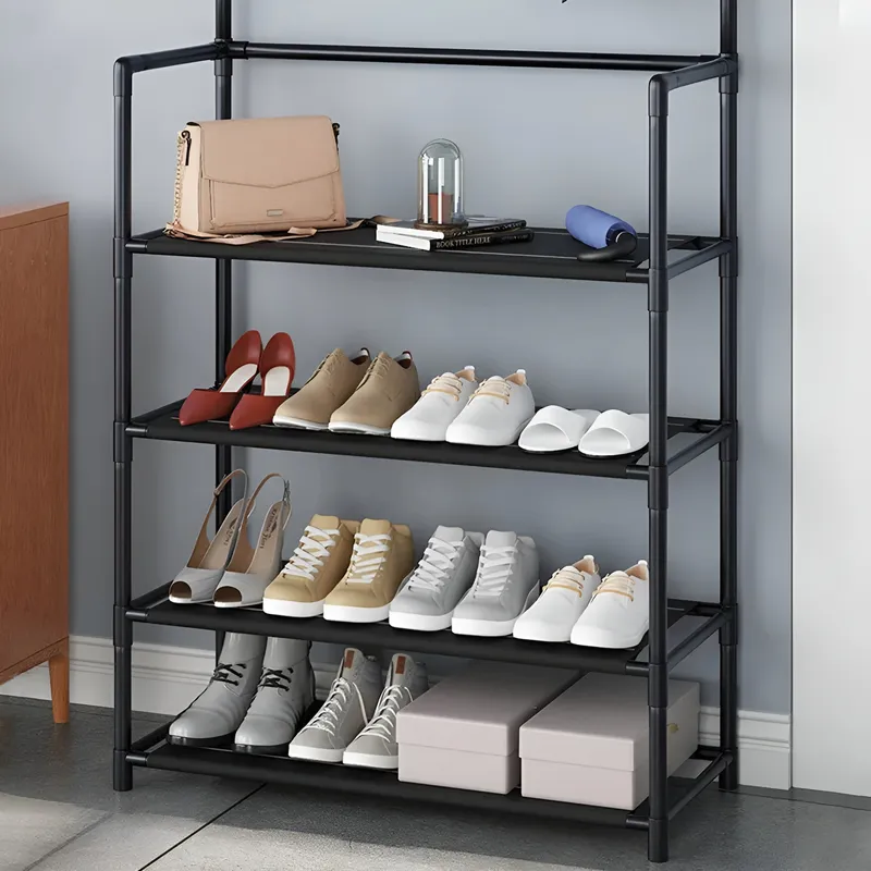 Stojak Wieszak Metalowy Półka Na Ubrania Buty Loft