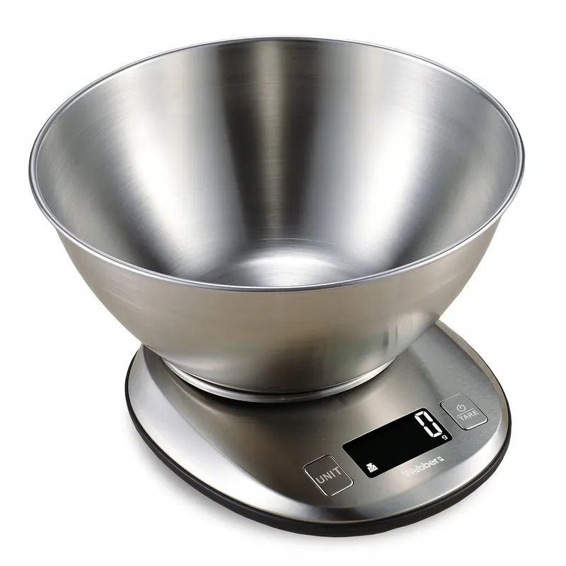 Waga Kuchenna EK4390 INOX Stal Nierdzewna LCD 5kg 1g Misa Tarowanie