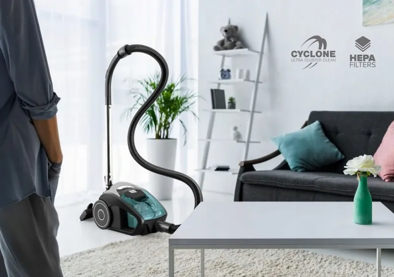 Odkurzacz BEZWORKOWY Cyklonowy Domowy HEPA 700W Mały Mocny Lekki 1,5l