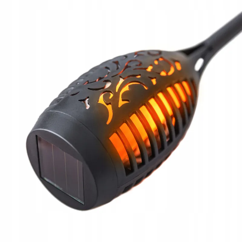 Lampa Solarna Pochodnia LED Wbijana Zewnętrzna