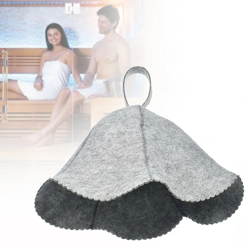 Sauna Czapka Filcowa Do Sauny Uniwersalna - Szara