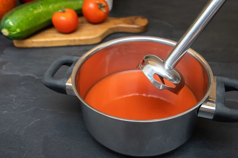 Blender Ręczny Stalowe Ostrza 800W Tryb PULSACYJNY IK1001 - Czarny