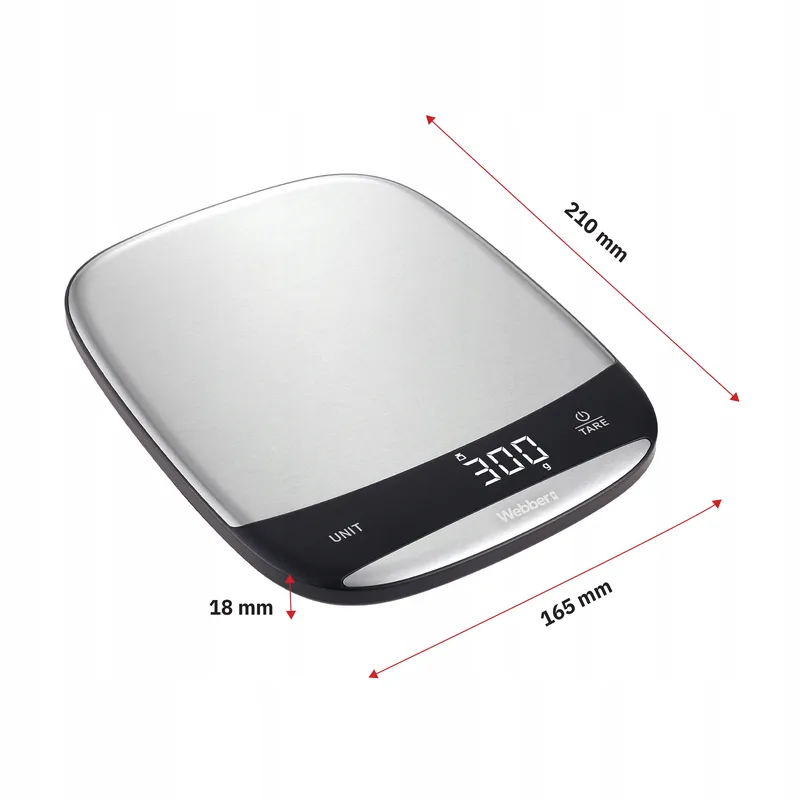 Waga Kuchenna INOX Elektroniczna Precyzyjna LCD 10kg USB Tarowanie