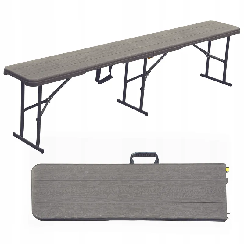 Ławka Ława Składana Cateringowa Stół Cateringowy 183 cm Walizka Hdpe Mocna