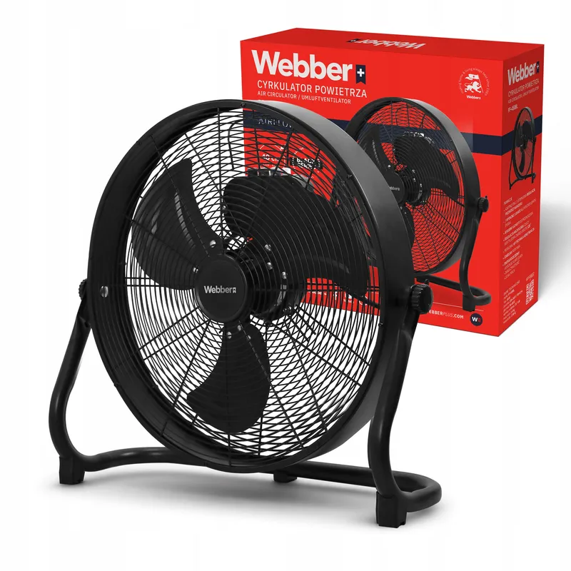 WENTYLATOR Cyrkulator Powietrza PODŁOGOWY DUŻY Wiatrak 40 cm CICHY