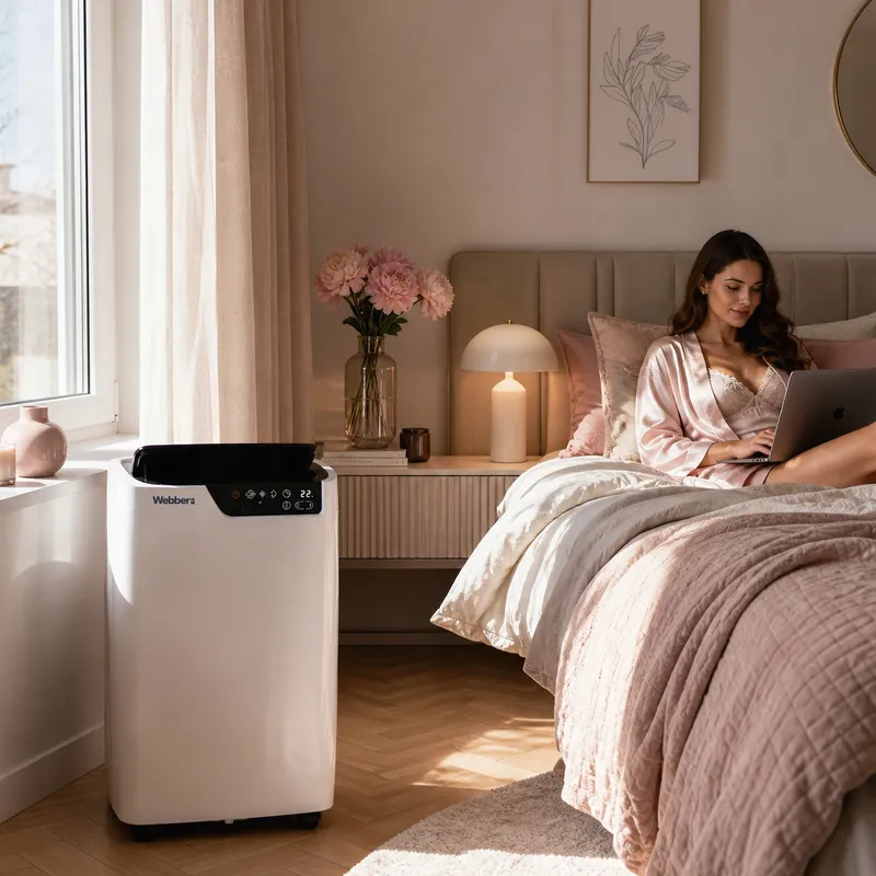 Klimatyzator Przenośny 12000BTU 4w1 WIFI Grzanie Osuszacz Pilot 49m²