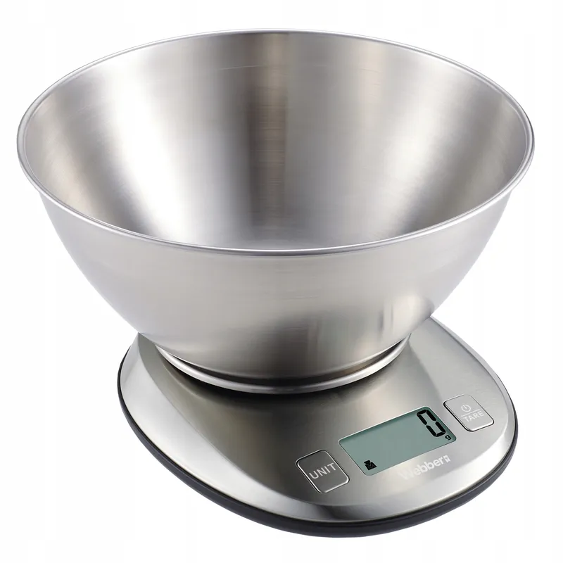 Waga Kuchenna EK4390 INOX Stal Nierdzewna LCD 5kg 1g Misa Tarowanie