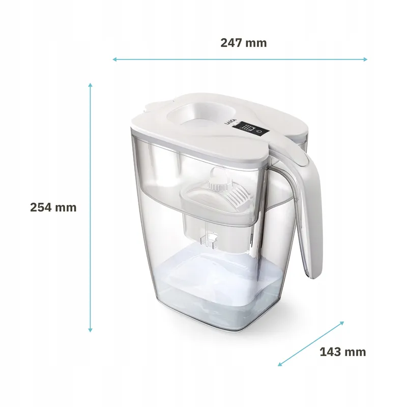 Dzbanek Filtrujący LAICA BIG Milano 3,7l Filtr Bi-Flux Do Filtrowania Wody