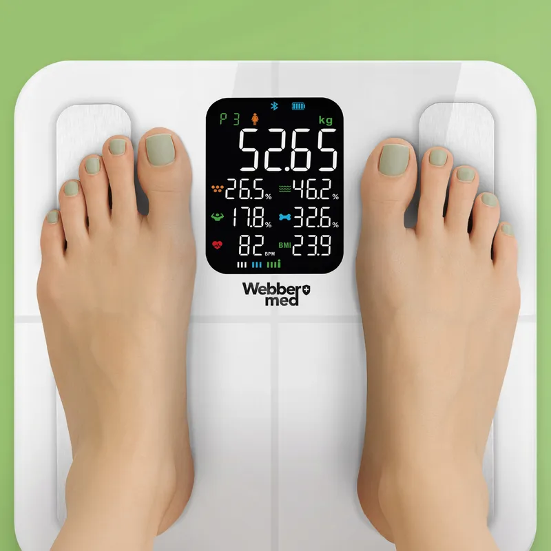 Waga Łazienkowa Analityczna 16 Parametrów Apple Health, Google Fit, IF1320B