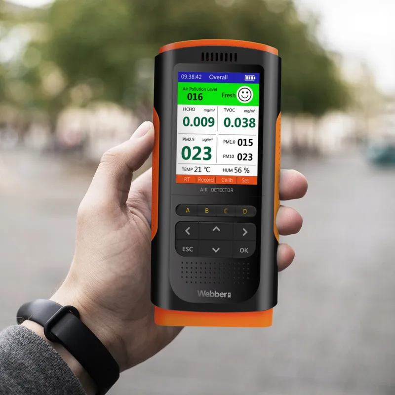 Stacja Jakości Powietrza UP900 7w1 PM2.5 PM10 HCHO TVOC USB