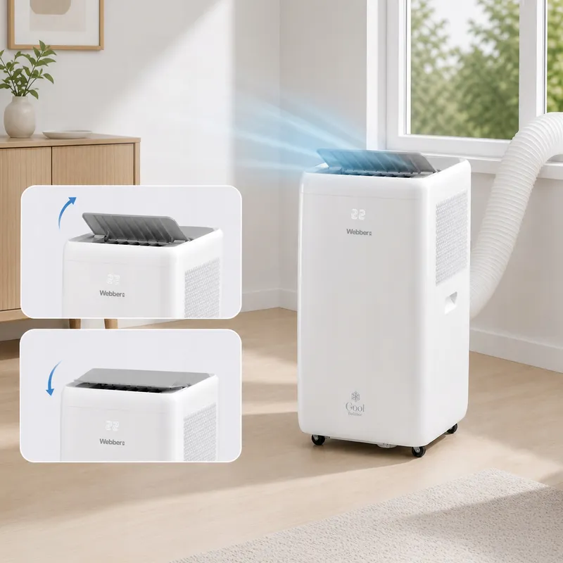 Klimatyzator Przenośny 9000BTU 3w1 WIFI Osuszacz Swing Pilot 43m²