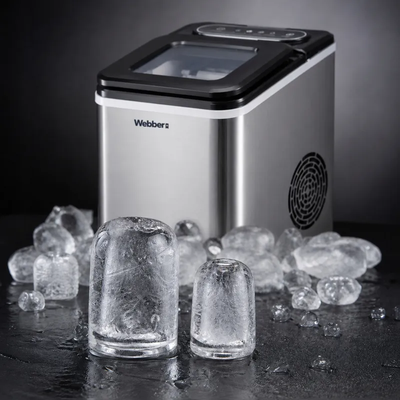 Kostkarka Do Lodu Ruka IM-002 Inox 13kg 165W 2 Rozmiary Kostek 1,5 l