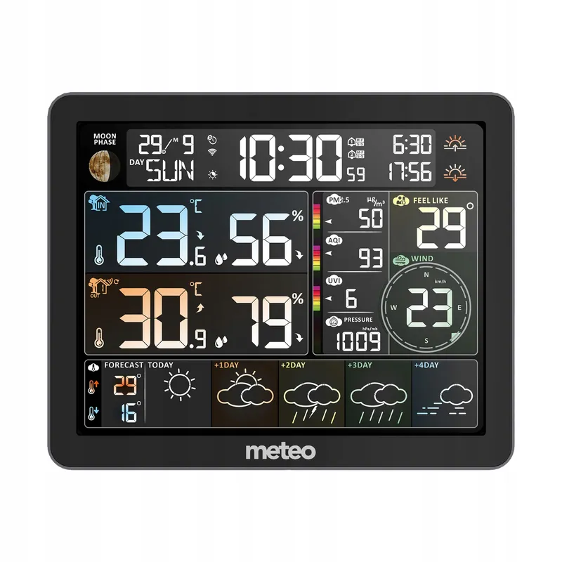 Multi Stacja Pogodowy METEO SP400 WIFI +miernik Powietrza Higrometr Baromet