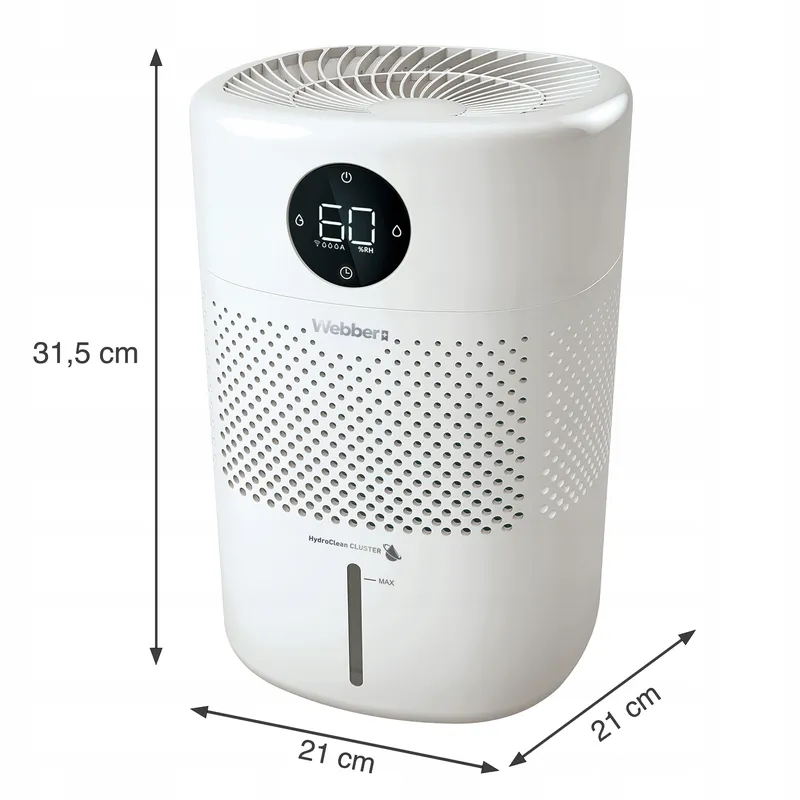 Nawilżacz Ewaporacyjny HH1002 8W Higrostat Do 30m² - Biały
