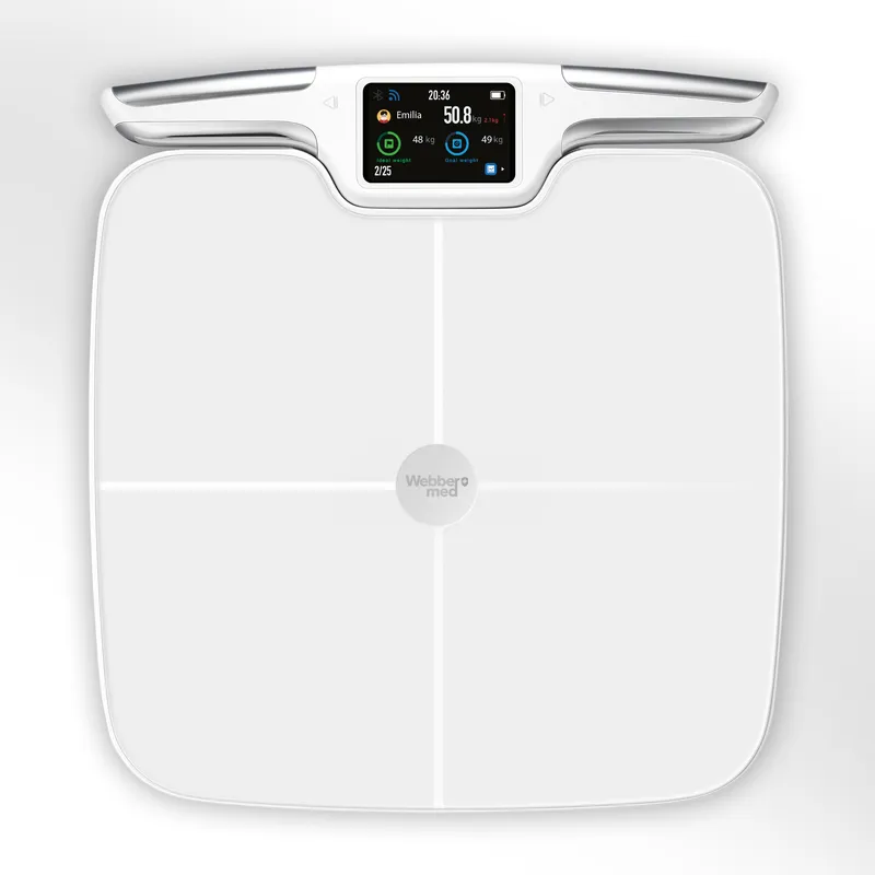 Waga Łazienkowa Analityczna 57 Parametrów Apple Health, Google Fit, WIFI