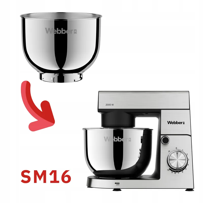 Misa INOX 4l Do Robota SM15 I SM16 - Oryginalna Misa, Pojemna