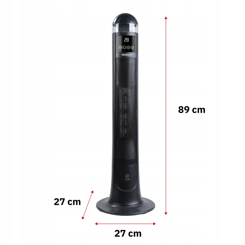 TERMOWENTYLATOR Grzejnik Ceramiczny Kolumnowy 2200W Z Nawilżaczem