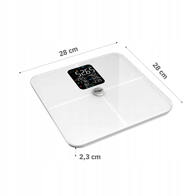 Waga Łazienkowa Analityczna 16 Parametrów Apple Health, Google Fit, IF1321B