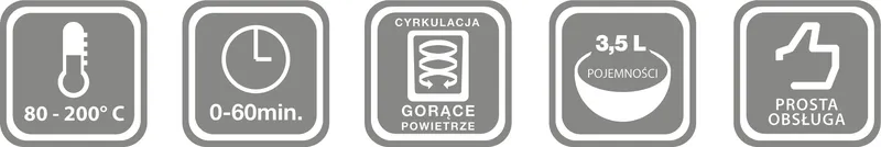 Frytkownica Beztłuszczowa FR35 1300 w 3,5 l