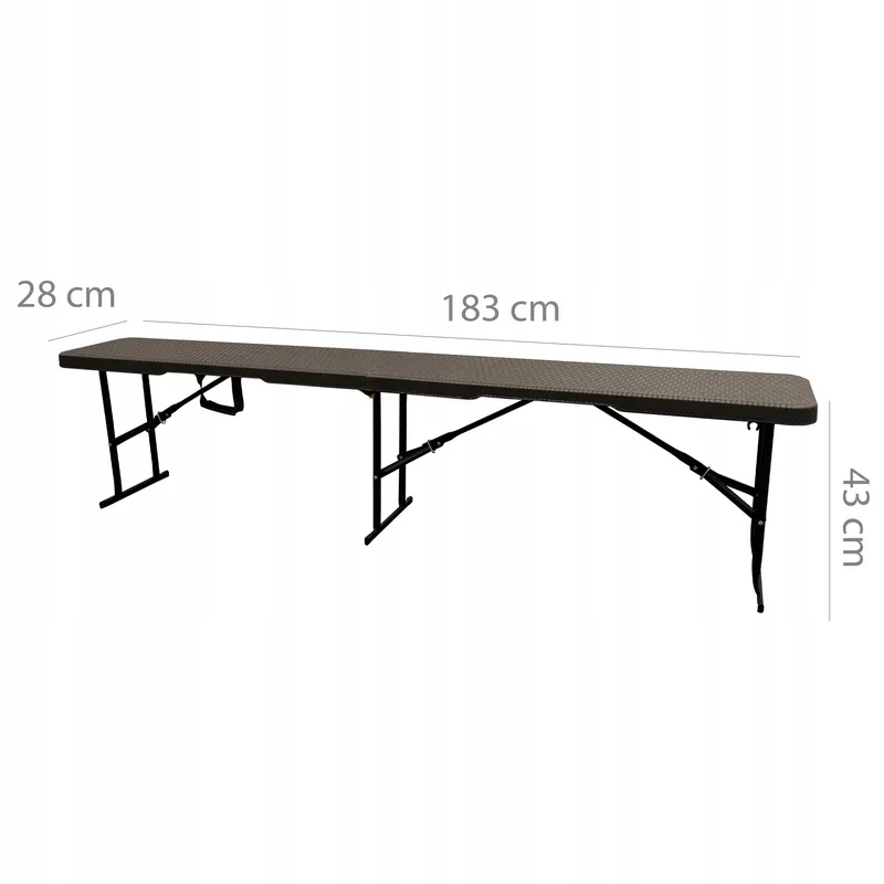 Ławka Ława Cateringowa Stół Cateringowy 180cm Technoratan
