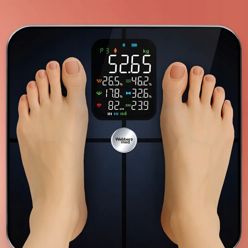Waga Łazienkowa Analityczna 16 Parametrów Apple Health, Google Fit, IF1321C