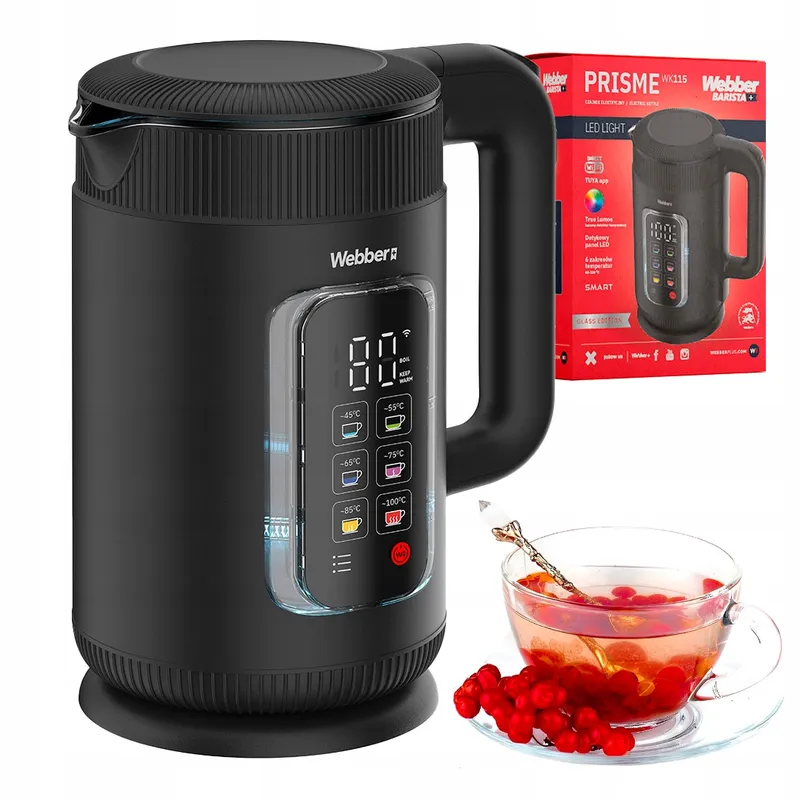 Czajnik Elektryczny WK115 WIFI 1,5l Szklane Wnętrze Smart Keep Warm