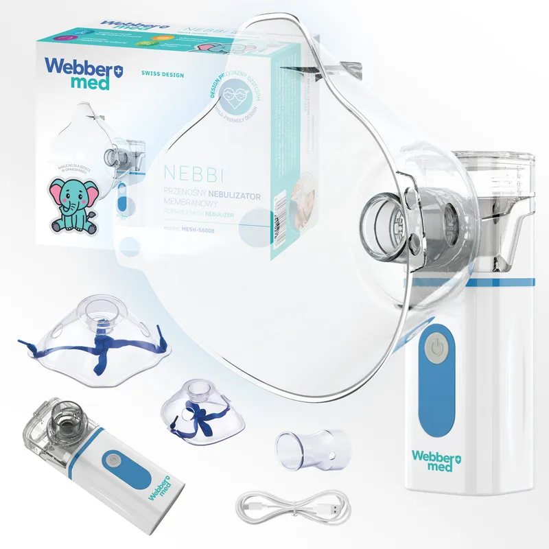 INHALATOR NEBULIZATOR Dla Dzieci I DOROSŁYCH -PRZENOŚNY Na Akumulator Cichy