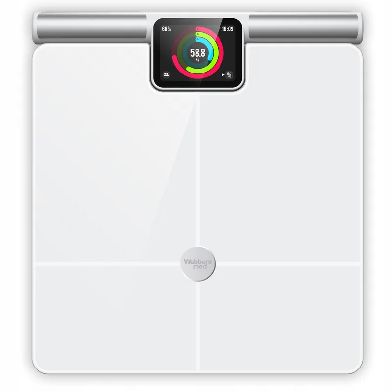 Waga Łazienkowa Analityczna 57 Parametrów Apple Health, Google Fit, WIFI