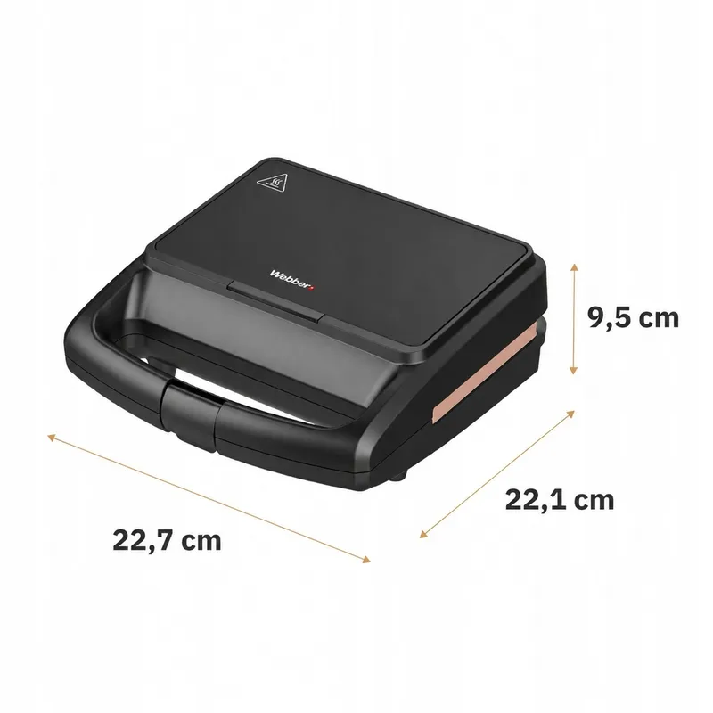 Opiekacz Do Kanapek Toster AURUM SR2-G Ceramiczny 800W Wyjmowane