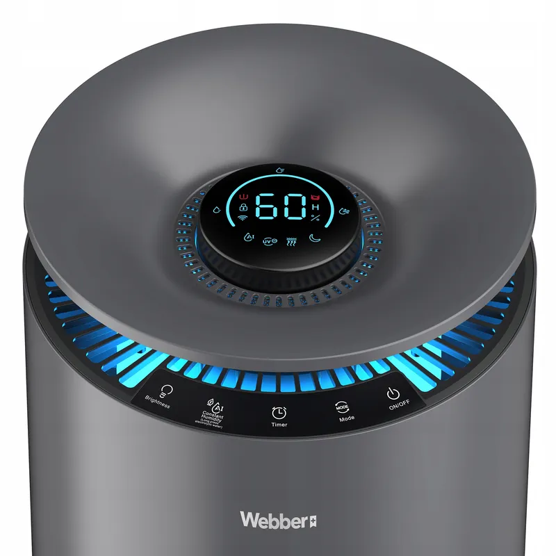 Nawilżacz Ewaporacyjny EH9004 TAUPE UV-C WIFI ULTRA-HUMI AIR 360° 8l