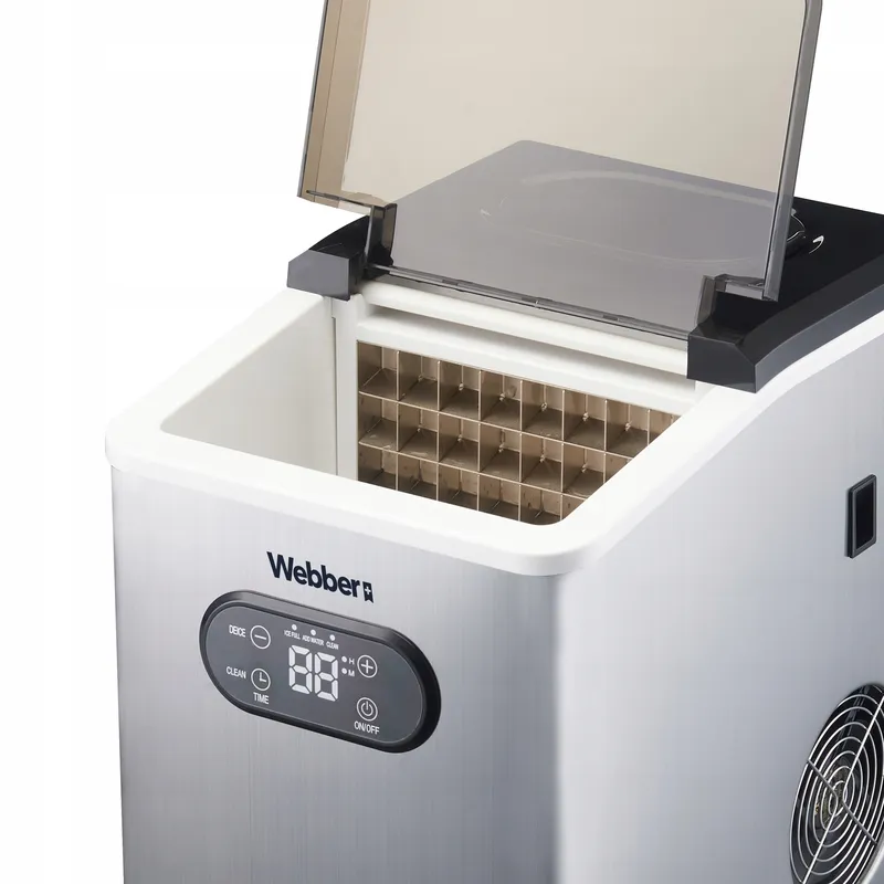 Kostkarka Do Lodu Frio IM-201 25kg LCD 3 Tryby Wody Inox 24 Kostki