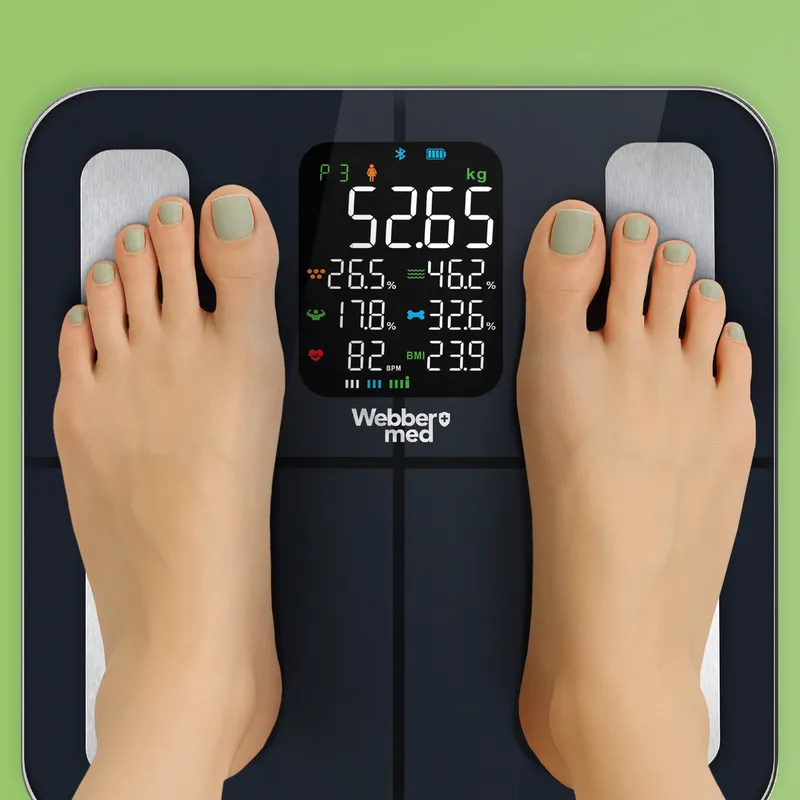 Waga Łazienkowa Analityczna 16 Parametrów Apple Health, Google Fit, IF1320C