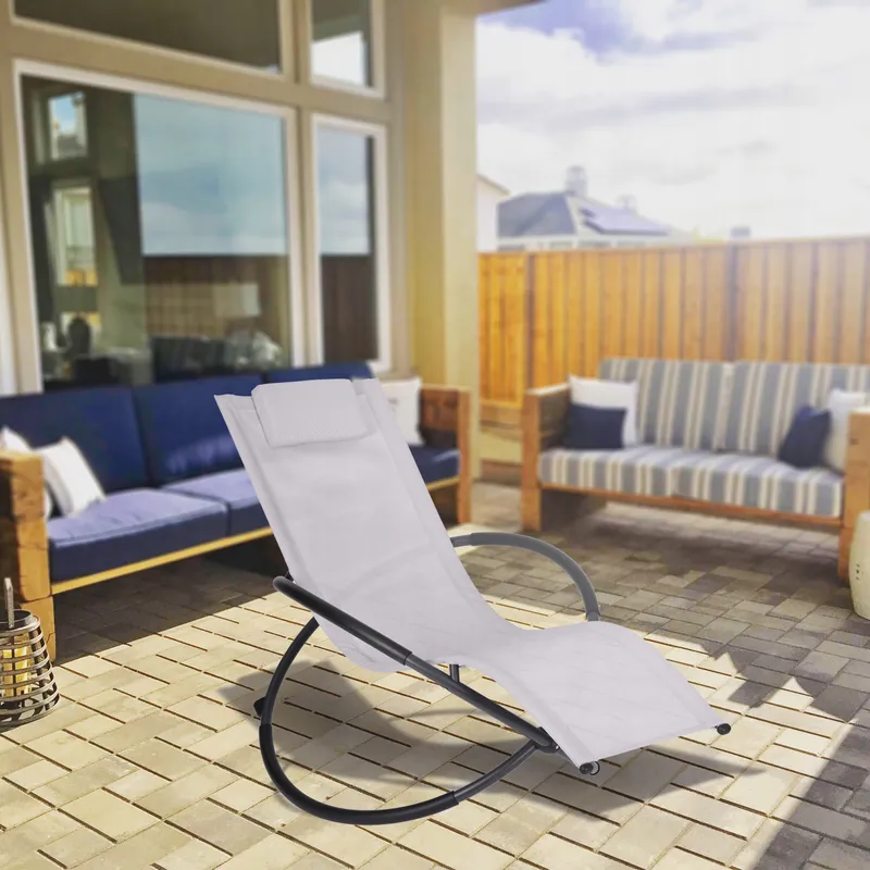Fotel Bujany Leżak Ogrodowy Leżanka Bujana Na Taras Balkon Zero