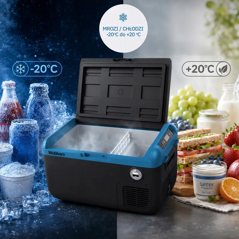 Lodówka Turystyczna Kompresorowa Zamrażarka Samochodowa 30l -20°C 12/24V