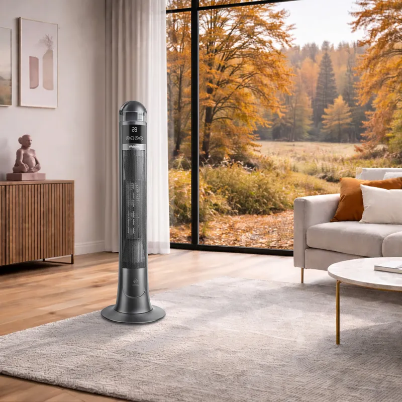 TERMOWENTYLATOR Grzejnik Ceramiczny Kolumnowy 2200W Z Nawilżaczem