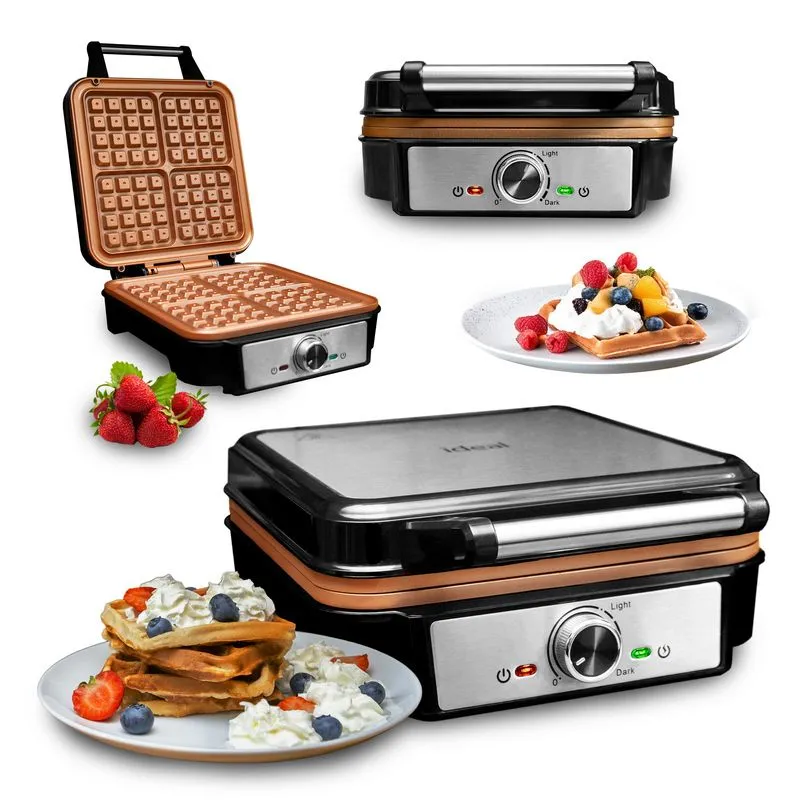 Gofrownica Solidna 4 Duże Gofry Super Moc 2000W