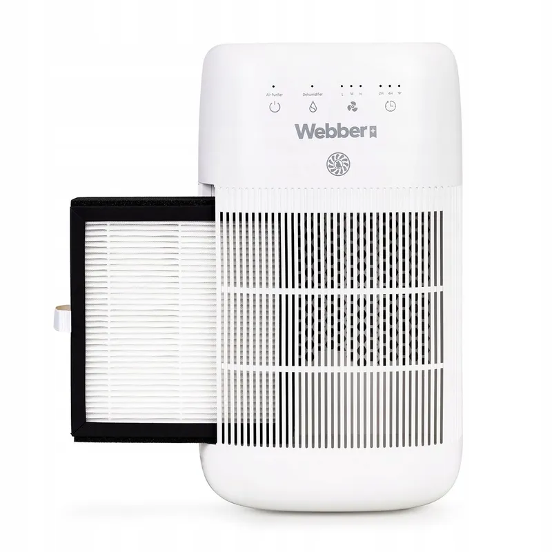 Osuszacz Powietrza DEQ10 Pochłaniacz WIFI Cichy HEPA LED 20m²