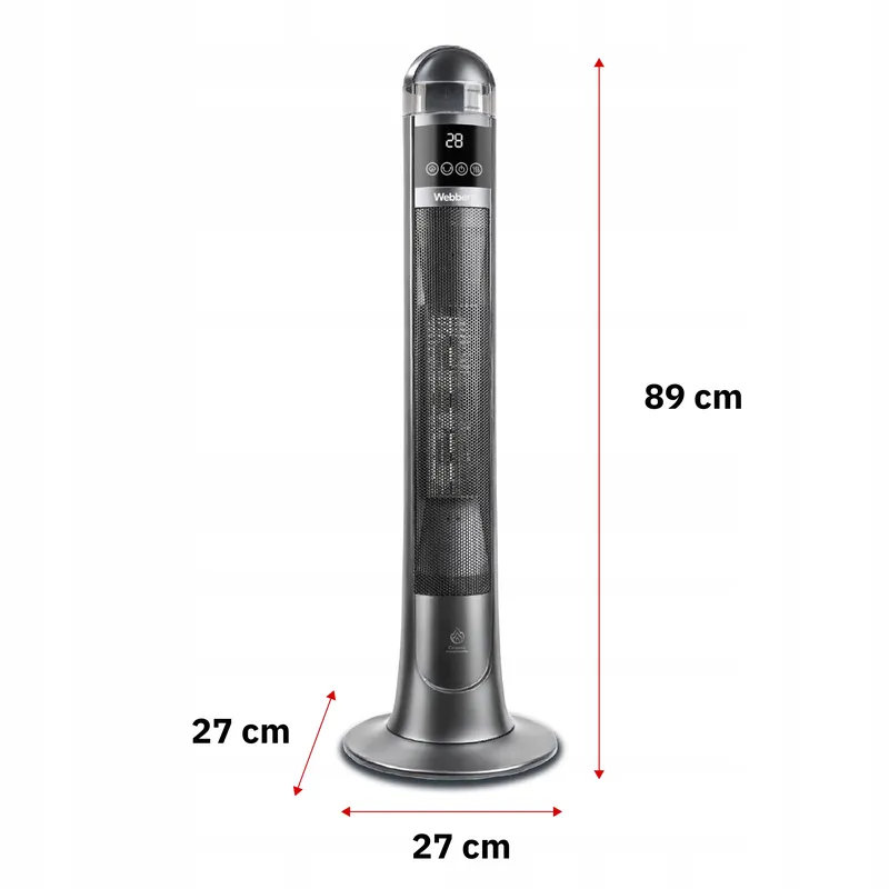 TERMOWENTYLATOR Grzejnik Ceramiczny Kolumnowy 2200W Z Nawilżaczem