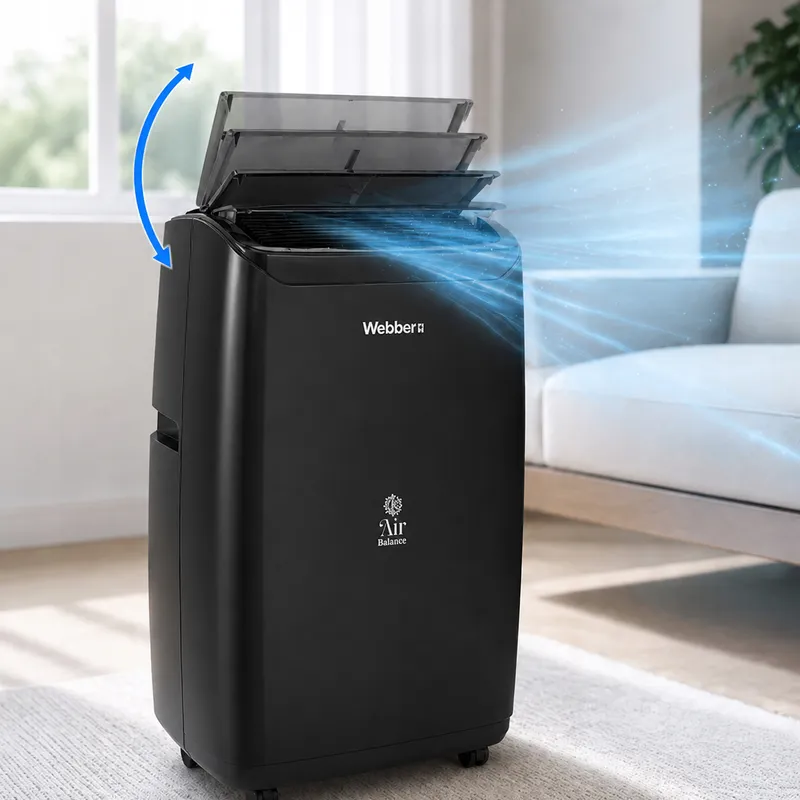 Klimatyzator Przenośny 12000BTU 4w1 WIFI Grzanie Osuszacz Pilot 49m²
