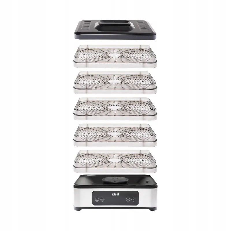 DUŻA Suszarka Do Grzybów Owoców Warzyw INOX +Termoobieg 400W +Timer