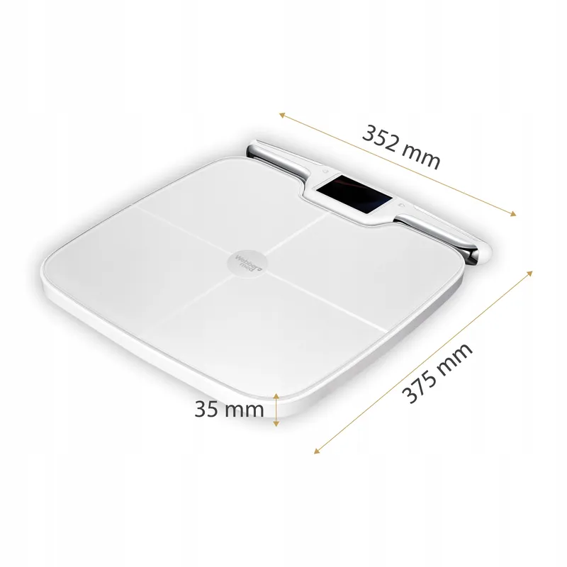 Waga Łazienkowa Analityczna 57 Parametrów Apple Health, Google Fit, WIFI