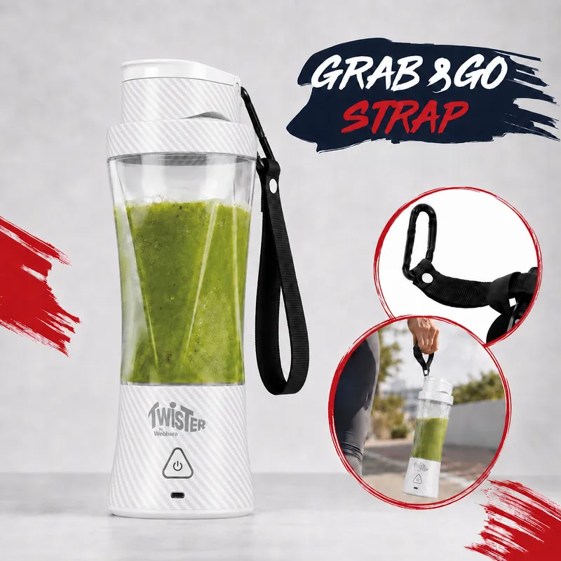 Blender Personalny Bezprzewodowy Przenośny Twister 370W 700ml USB-C