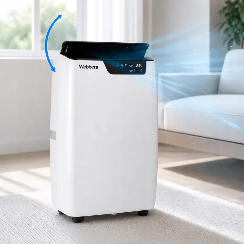 Klimatyzator Przenośny 12000BTU 4w1 WIFI Grzanie Osuszacz Pilot 49m²
