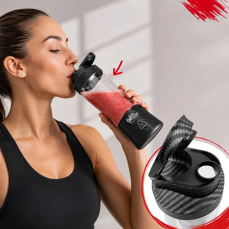 Blender Personalny Bezprzewodowy Przenośny Twister 370W 700ml USB-C