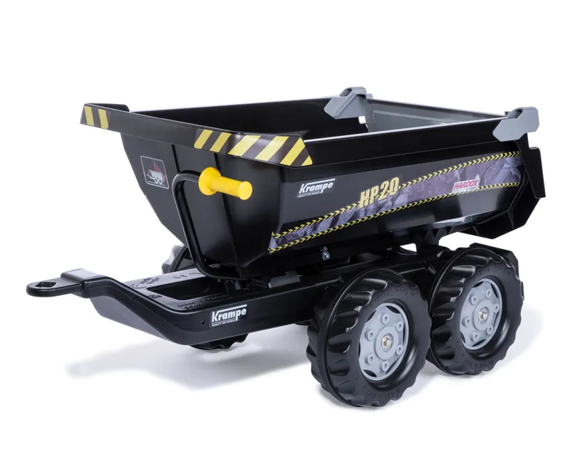ROLLY TOYS 123230 Przyczepa ROLLY-Halfpipe Półwywrotka Krampe, 2-OSIE